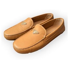 Prada Mocassins en cuir marron Marron