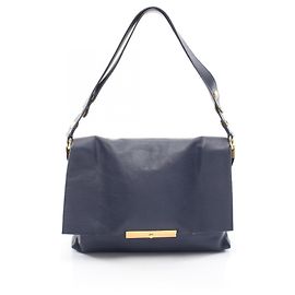 Céline Borsa a Spalla Celine Blade - Pelle Navy Blu navy