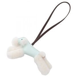 Hermès Hermes Buddy Charm in Peppermint Chocolate Brown White Green