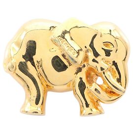 Hermès Broche Éléphant plaqué or Hermes Doré