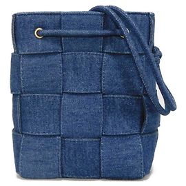 Borsa a secchiello Cassette Small Bottega Veneta Blu