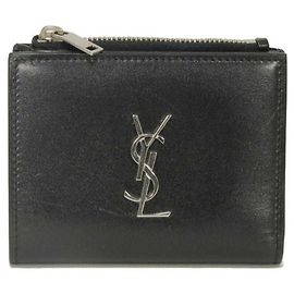 Cartera de doble pliegue Cassandra de Yves Saint Laurent Negro
