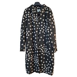 Casaco de algodão Moschino com bolinhas Preto Bege