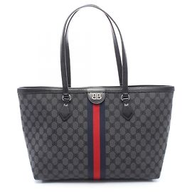 Bolsa Tote Balenciaga x Gucci The Hacker Project Marrom Preto