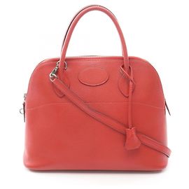 Hermès Hermes Bolide 31 Handbag in Rouge Garance Red