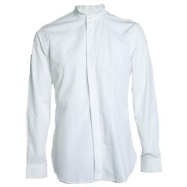 Saint Laurent, Basic white shirt with round neck White