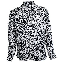 Saint Laurent, graphic printed shirt Black