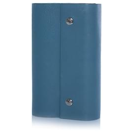 Hermès Hermes, blue leather notebook Blue