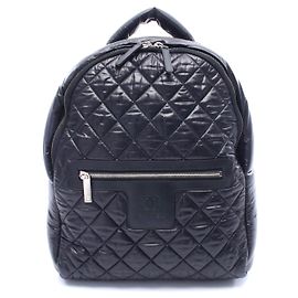 Chanel Nylon Leather Cocoon Backpack Black