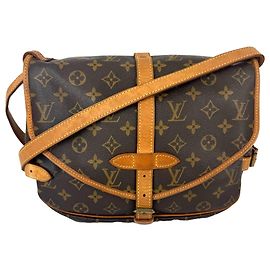 Bolsa Transversal Louis Vuitton Monogram Saumur 30 Vintage Estilo Sela Marrom