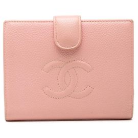 Carteira Bi-fold Chanel Coco Mark Rosa