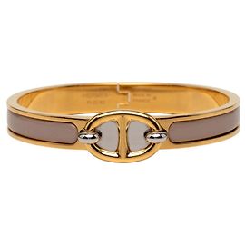Hermès Bracelet Hermes Mini Click Chaine d'Ancre PM Gris