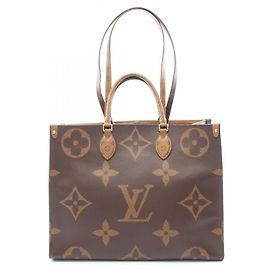 Borsa Tote Louis Vuitton OnTheGo GM Marrone Beige