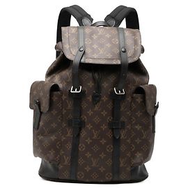 Sac à dos Louis Vuitton Monogram Macassar Christopher PM Marron Noir