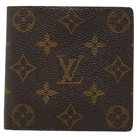 Louis Vuitton Monogram Bi-fold Wallet Brown
