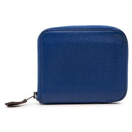 Hermès Monedero de seda Azap Compact Hermes Azul