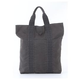 Hermès Borsa Tote Hermes Herline in grigio Marrone