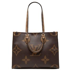 Bolsa Louis Vuitton Monogram Giant Reverse OnTheGo MM Marrom