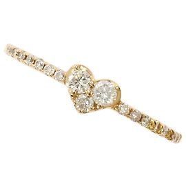 Autre Marque 18K Roségold-Ring mit Diamant Golden