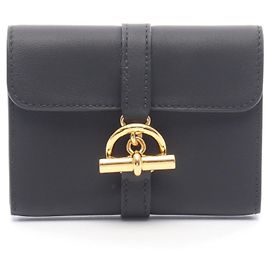 Hermès Hermes Glenan Compact Wallet Black