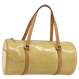 LOUIS VUITTON Monogram Vernis Bedford Hand Bag Beige M91006 LV Auth 165273 Beige