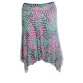 Autre Marque Diane von Furstenberg, saia assimétrica estampada Multicor