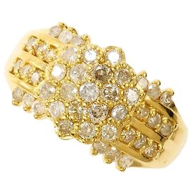 Autre Marque 18K Gelbgold-Ring mit 1.00ct Diamant Golden