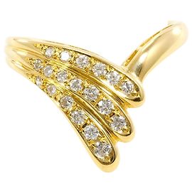 Autre Marque 18K Gelbgold-Ring mit Diamant Golden