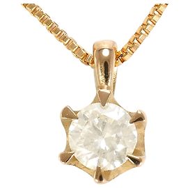 Autre Marque Colar de ouro rosa 18K e diamantes Dourado