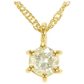 Autre Marque Collier en or jaune 18K avec diamant Doré