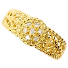 Autre Marque 18K Gelbgold-Ring mit Diamant Golden