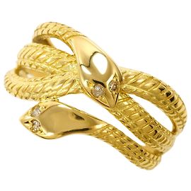 Autre Marque 18K Gelbgold Diamantring Golden