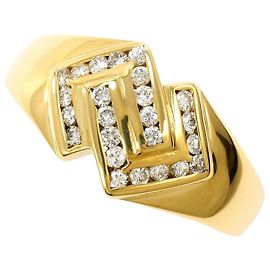 Autre Marque 18K Gelbgold Diamantring Golden