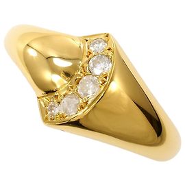 Autre Marque 18K Gelbgold-Ring mit Diamant Golden