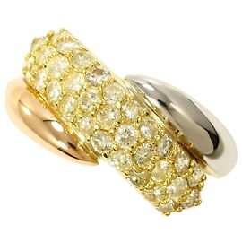 Autre Marque Eleganter Ring aus 18K Gold und Platin Golden Andere