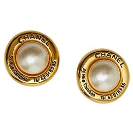 Orecchini a clip Logo Chanel D'oro