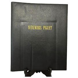Audemars Piguet Black Leather A4 Binder Folder Black