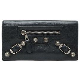 Cartera larga bi-fold Classic Continental de Balenciaga Negro