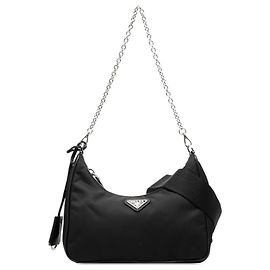 Bolsa de mão com corrente Prada Re-Edition 2005 Preto