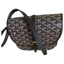 Goyard Belvedere Monogram Shoulder Bag Silver hardware