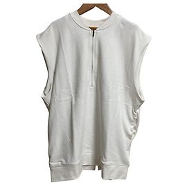 Autre Marque Pullover de Fleece Francês com Meio Zip GALLARDAGALANTE Branco