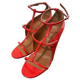 Givenchy Patent Leather High Heel Sandals Red