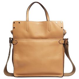 Fendi Tan Flip leather tote bag Brown