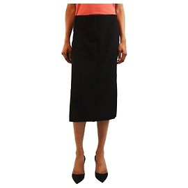 Courreges Schwarzer Midirock - Größe UK 6 Schwarz