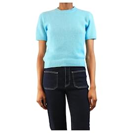 Prada Blauer Kaschmirpullover - Größe UK 8 Blau