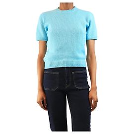 Prada Suéter de cashmere azul - tamanho UK 8 Azul