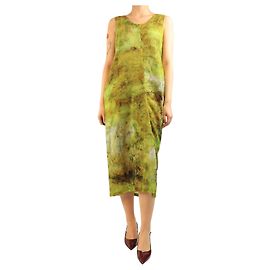 Yohji Yamamoto Robe midi verte - taille M Vert