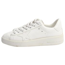 Golden Goose Baskets en cuir blanc avec étoile - taille EU 39 (UK 6) Blanc