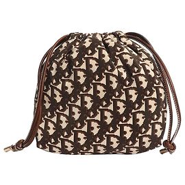 Autre Marque Dark brown logo bag Brown