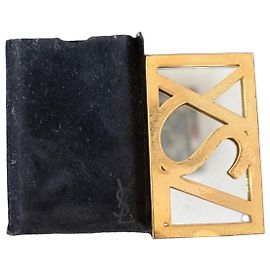 Yves Saint Laurent Espelho de Bolso Dourado Dourado